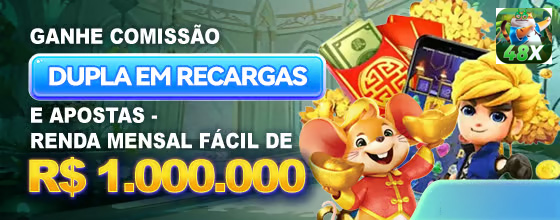 48x — card com CTA e reforço de bônus, com composição limpa, pensado para atrair o primeiro clique do usuário.